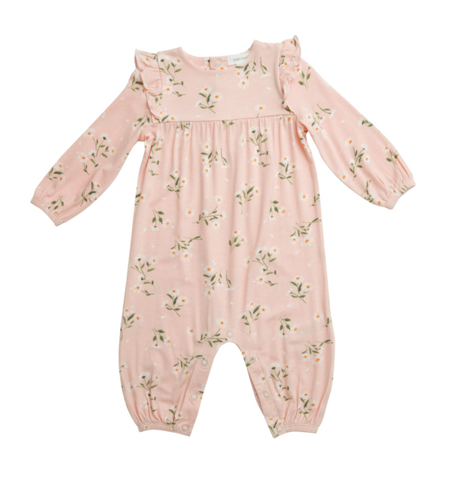 Pretty Daisy Ruffle Sleeve Romper