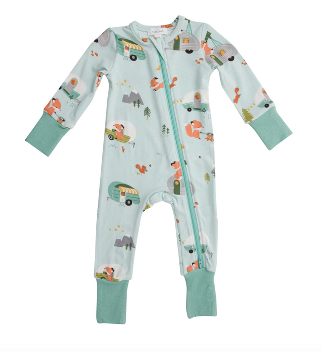 Camping Fox 2-Way Zipper Romper