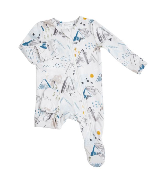 Grey Mountain Zipper Footie