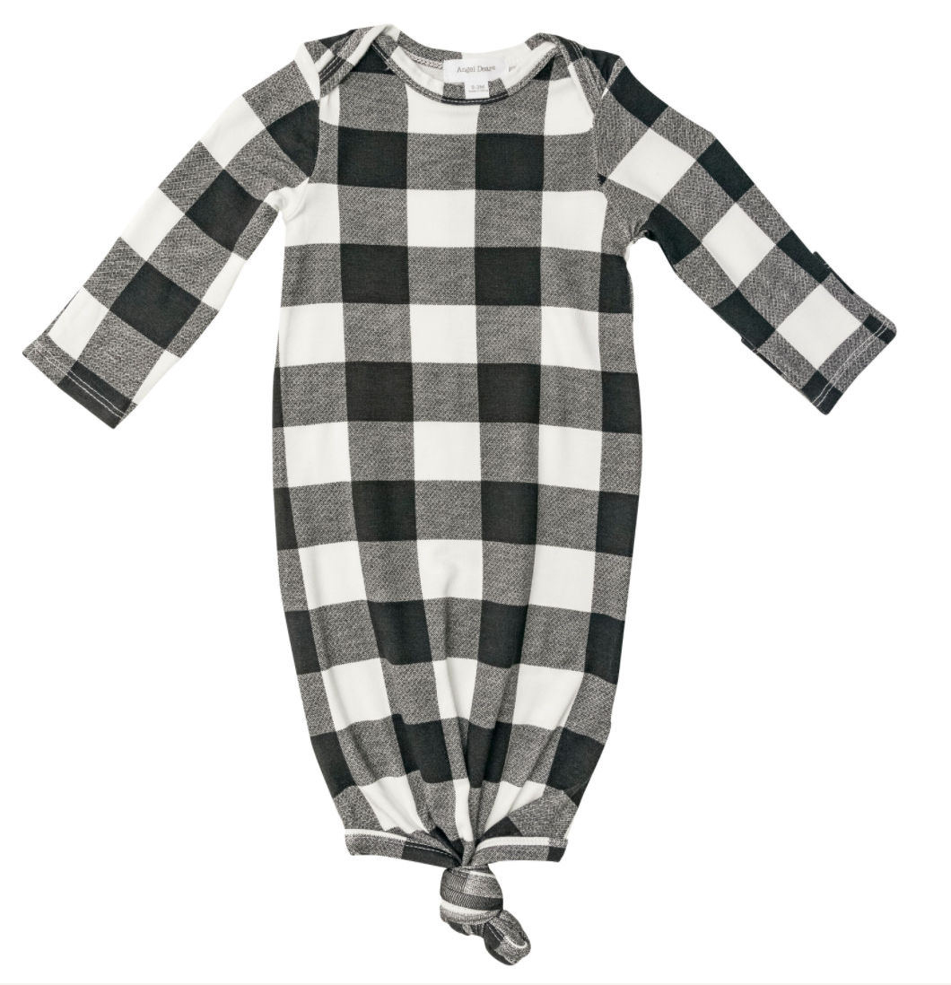 Buffalo Check Knotted Gown