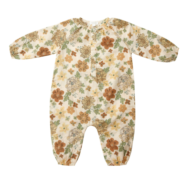 Chrysanthemum Muslin Romper