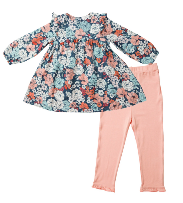 Garden Club Ruffle Dress and Leggings