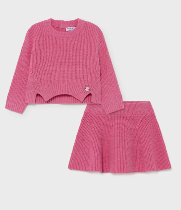 Two Piece Skirt and Sweater Set | Camelia | 2931