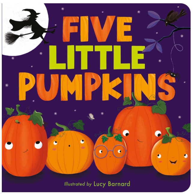 Five Little Pumpkins Board Book