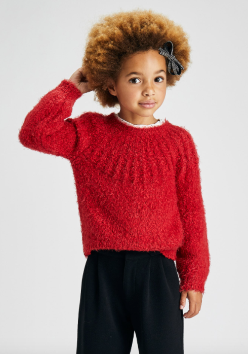 Lurex Sweater | RED | 4372