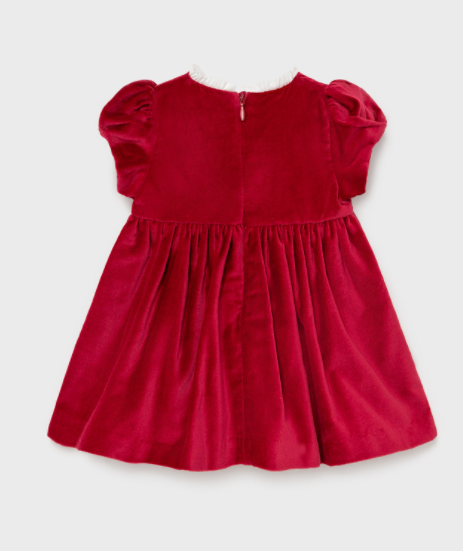 Embroidered Dress | Red | 2912