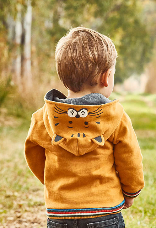 Fleece Cat Sweatshirt | Mustard | 2425