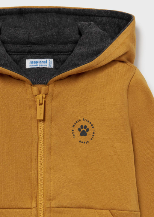Fleece Cat Sweatshirt | Mustard | 2425