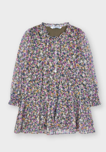 Lilac Floral Printed Dress | 4928