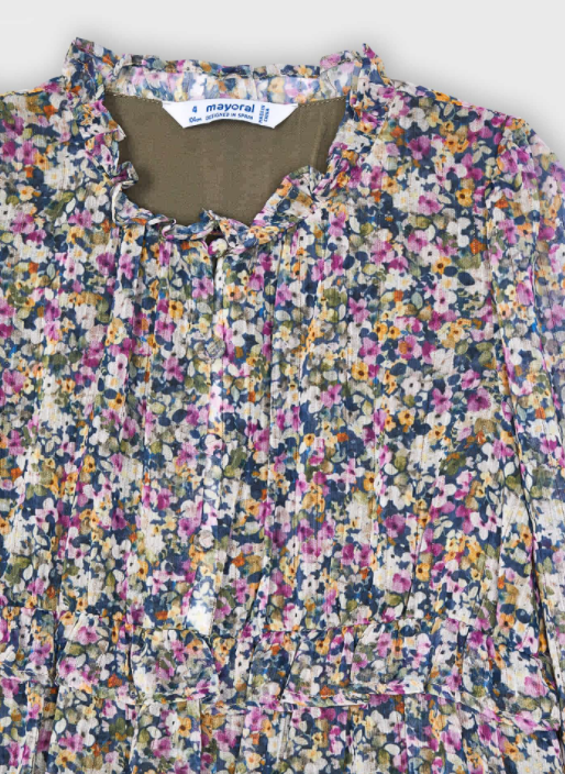 Lilac Floral Printed Dress | 4928