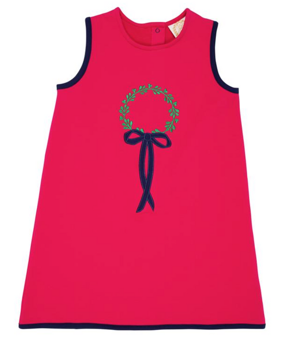 Annie Apron Dress with Wreath | Raleigh Raspberry