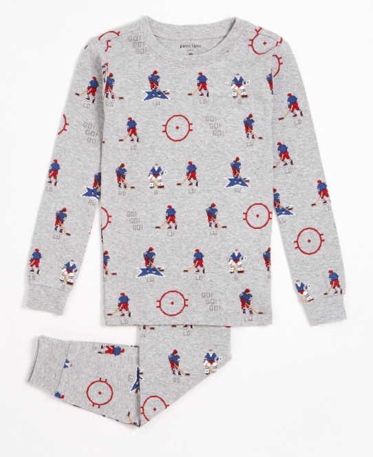 Hockey 2 Piece Pajama Set