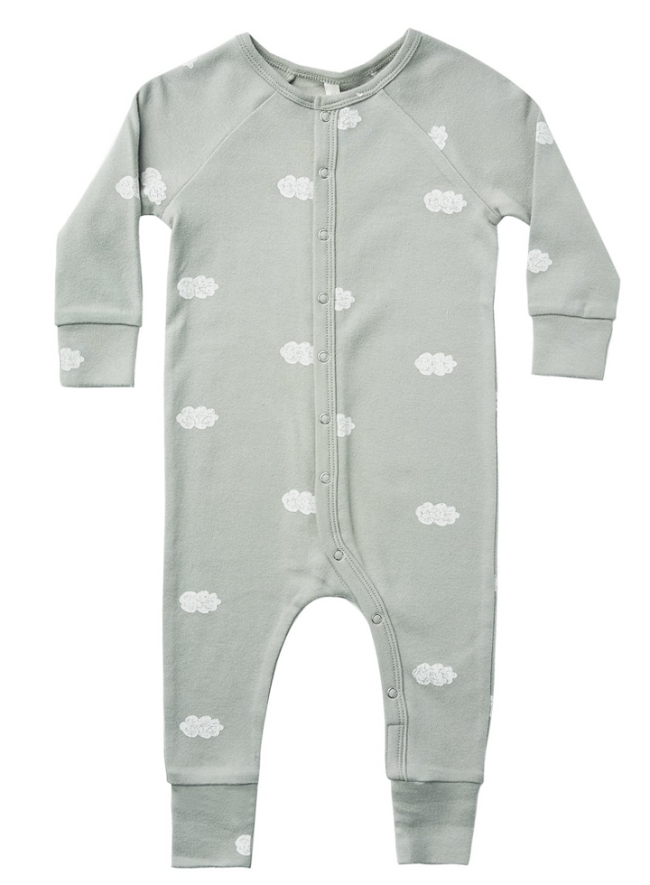 Blue Fog Longjohn Pajamas | Clouds
