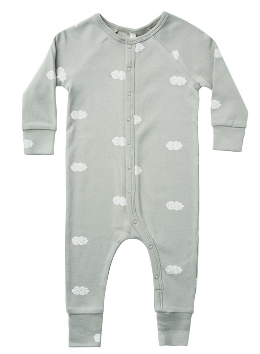 Blue Fog Longjohn Pajamas | Clouds