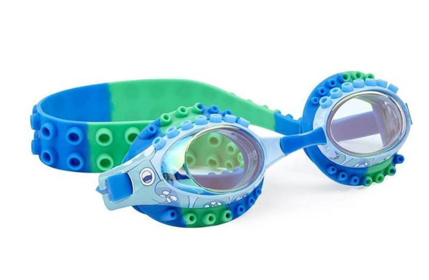 Scungilli Eel Green Swim Goggles