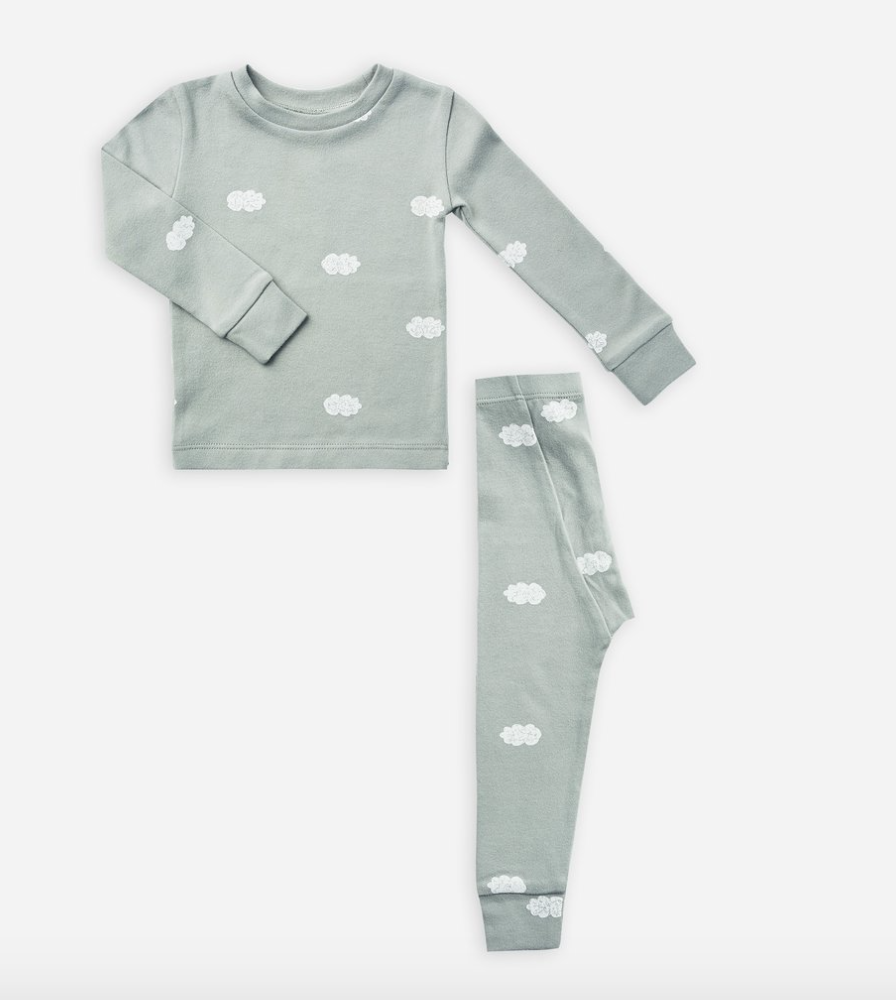 Blue Fog Pajama Set | Clouds