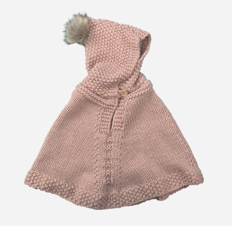 Blush Hand Knit Poncho