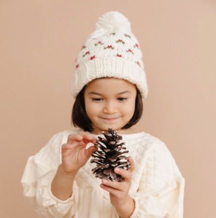 Kendall Holly Holiday Hand Knit Hat