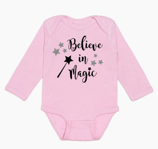 Believe in Magic Long Sleeve Bodysuit