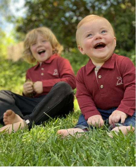 Seymour Polo Onesie | Wine
