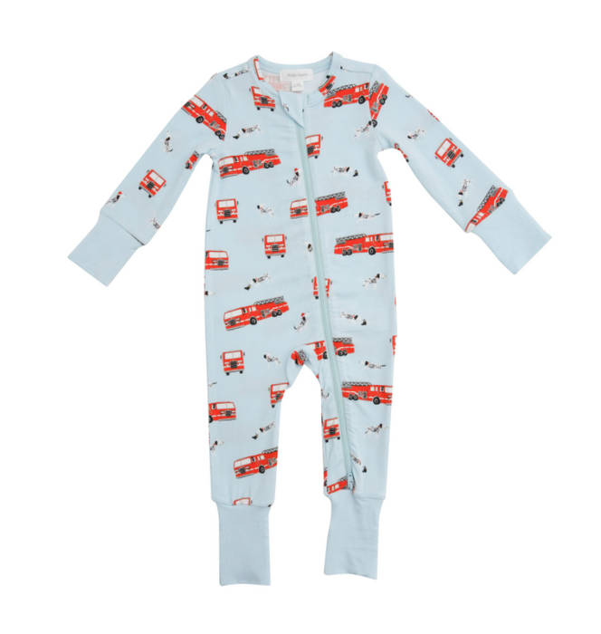 Firetruck 2-Way Zipper Romper