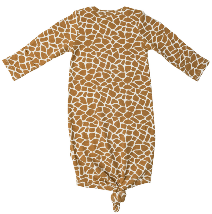 Giraffe Print Knotted Gown