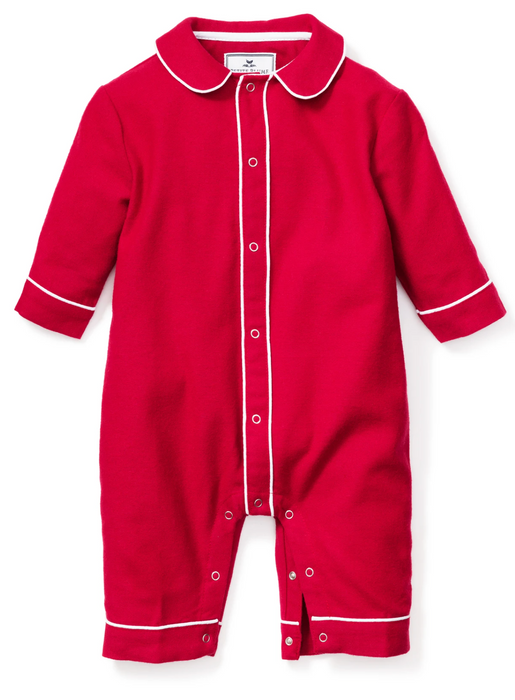 Red Flannel Romper