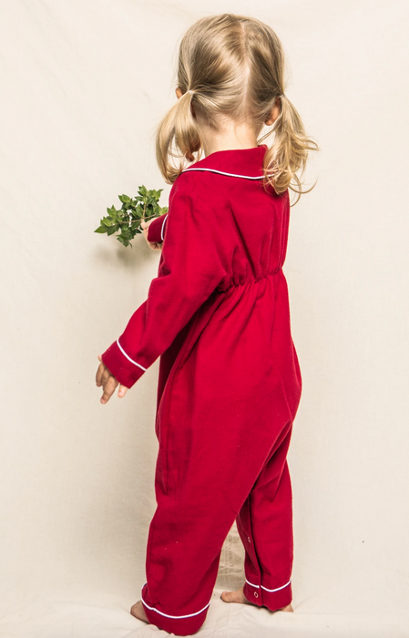 Red Flannel Romper