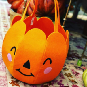 Felt Jack O'Lantern Trick or Treat Bag