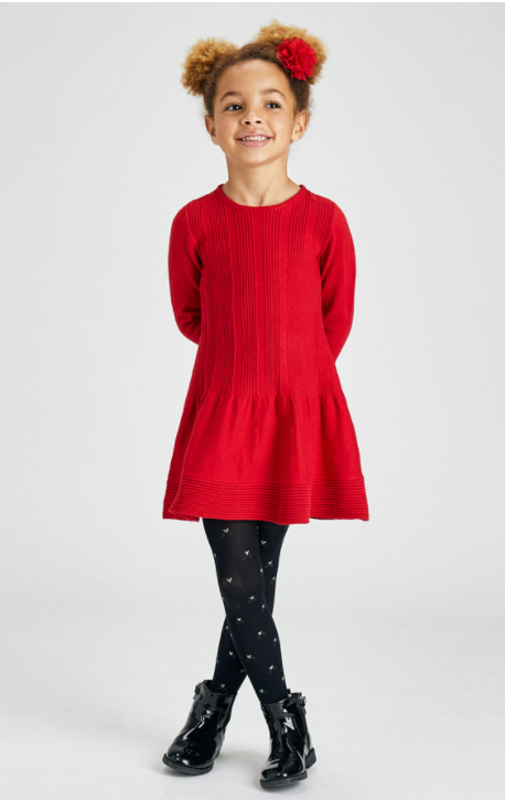 Knit Dress | Red | 4925