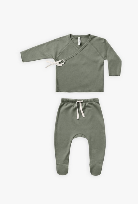 Wrap Top and Pant Set | Basil