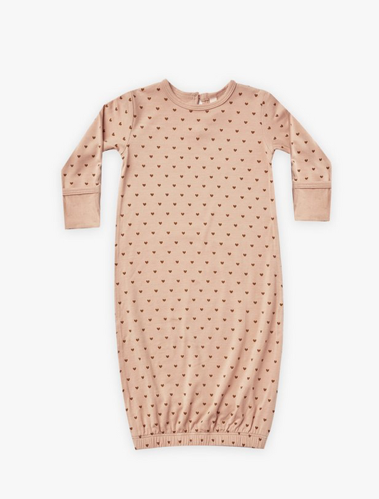 Bamboo Baby Gown | Hearts