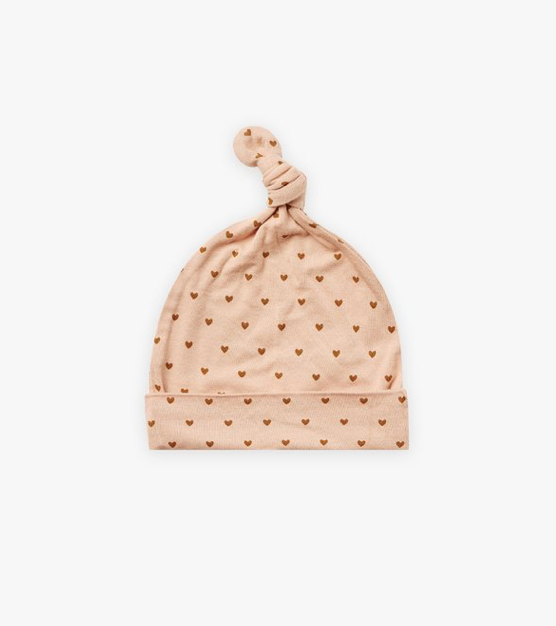 Bamboo Knotted Baby Hat | Hearts