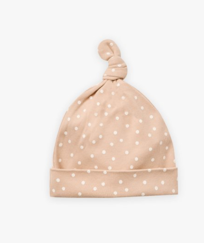 Knotted Baby Hat | Dots