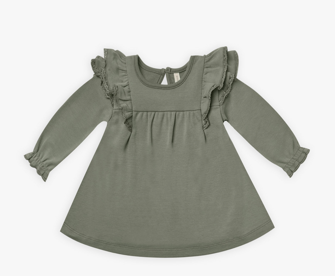 Long Sleeve Flutter Dress | Basil