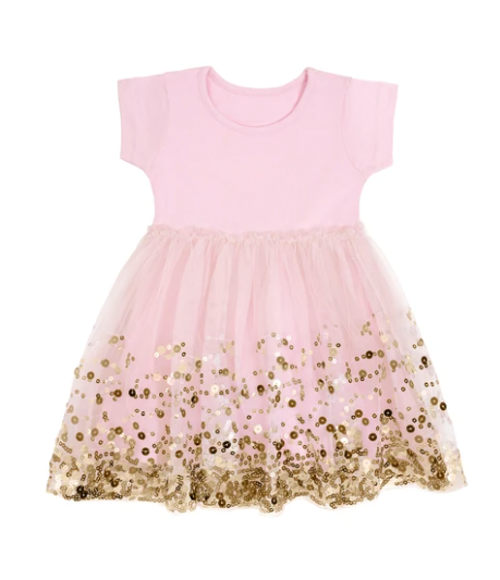 Gold Sequin Dress