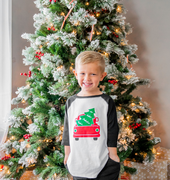 Merry Truck Long Sleeve Shihrt