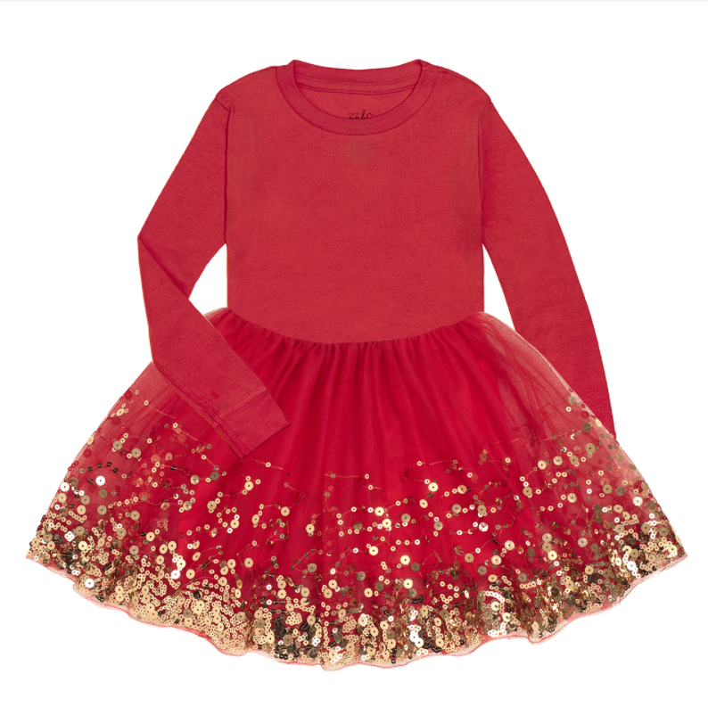 Red Sequin Dress