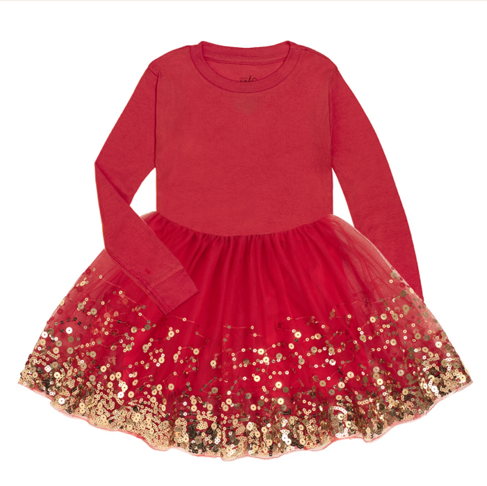 Red Sequin Dress