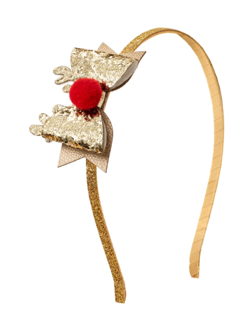 Red Nose Reindeer Hard Headband