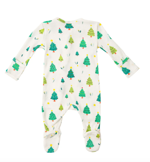 Happy Christmas Tree Zipper Footie