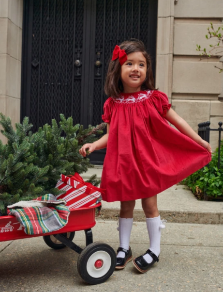 Bishop Dress | Red Corduroy