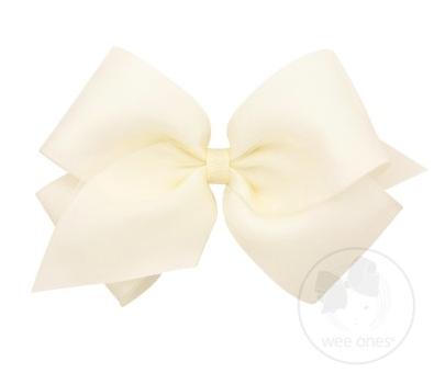 King Organza Overlay Bow | Off White