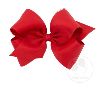 King Organza Overlay Bow | Red