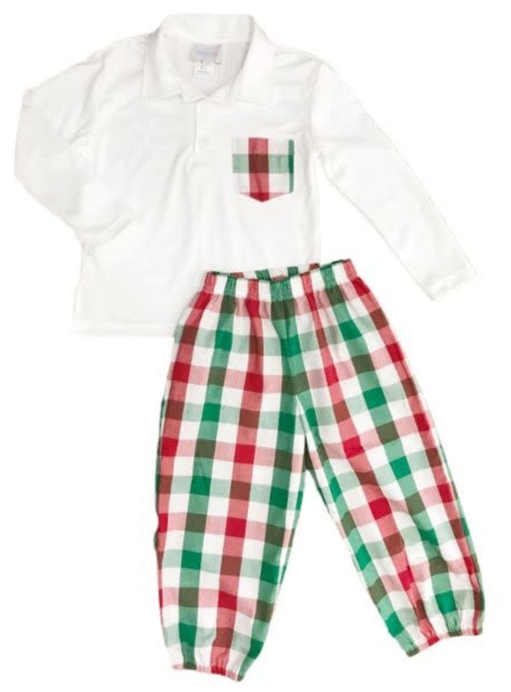 Carter Pant Set | Christmas Plaid