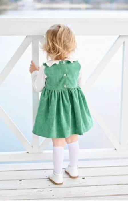 Savannah Scalloped Jumper | Christmas Corduroy