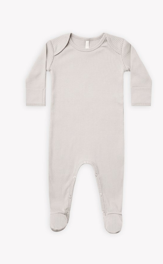 Ribbed Footie | Ash
