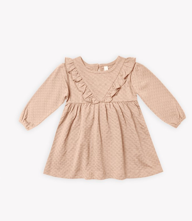 Longsleeve Ruffle V Dress | Petal