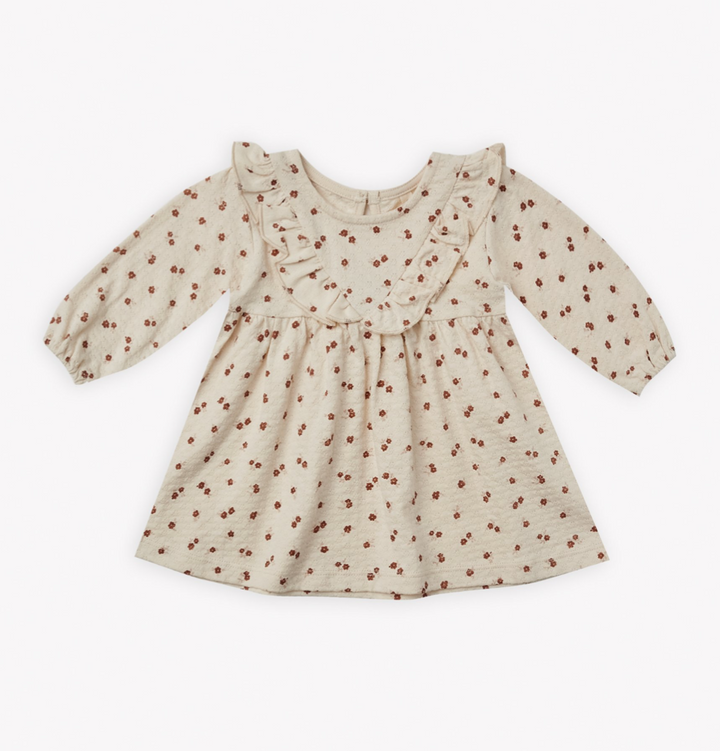 Longsleeve Ruffle V Dress | Petite Floral