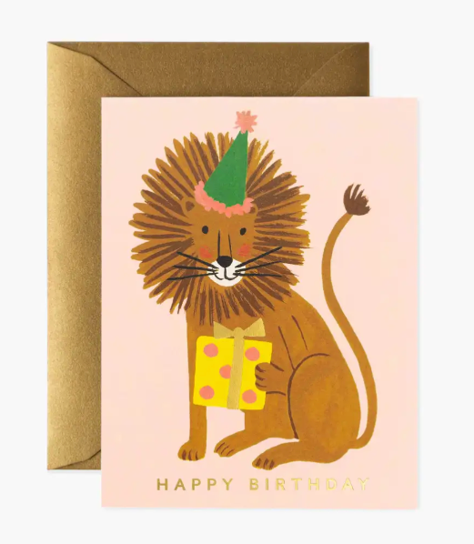 Lion Birthday Card
